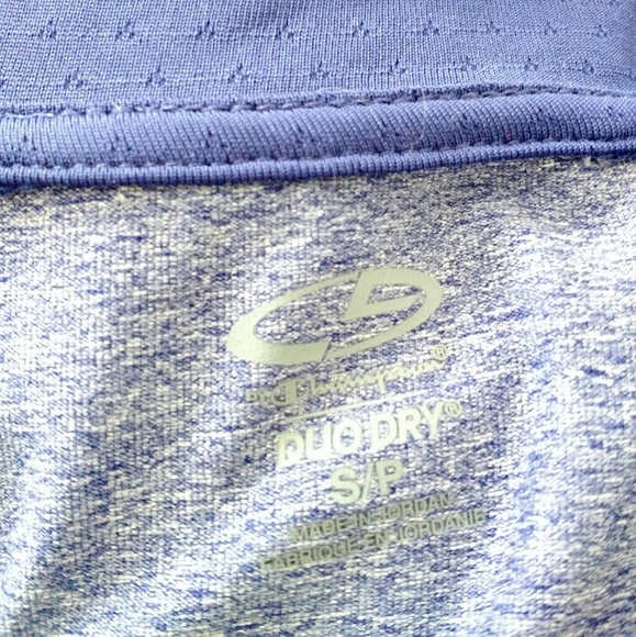 Champion Blue 1/4 Zip Pullover Long Sleeve Running Top Sz Small - Picture 5 of 6